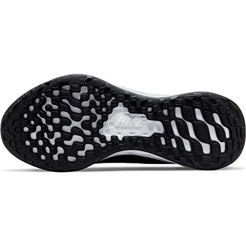 Nike Men's Revolution 5 Flyease Running Shoe, Black White Iron Grey, 7.5 UK
