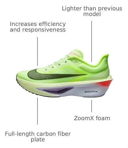 Nike Zoom Fly 6 Women's Road Racing Shoes (Barely Volt/Volt/Blue Tint/Off Noir) Size 10