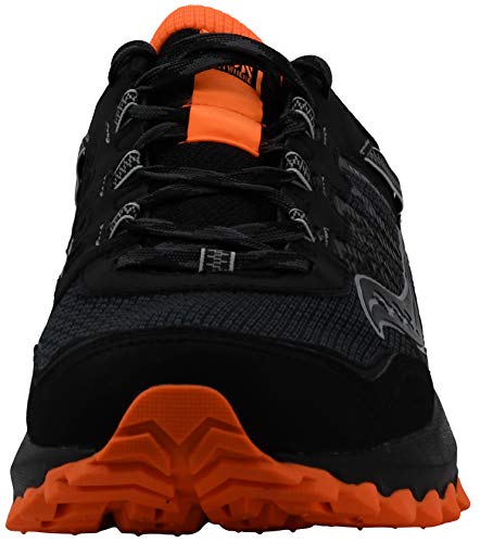 Saucony Men's Excursion Tr13 Road Running Shoe, Black/Orange, 11.5