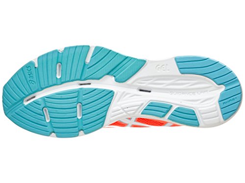 ASICS Women's Gel-Hyper Speed 7 Running Shoe, Flash Coral/White/Turquoise, 5 M US