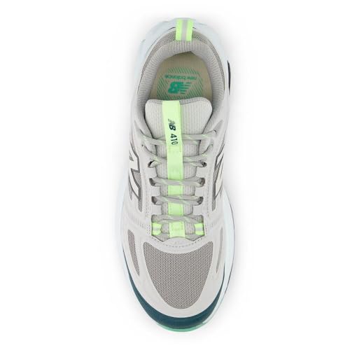 Women's New Balance Fresh Foam 410v9 Trail Shoes in Raincloud/Medusa Green alternate view 4