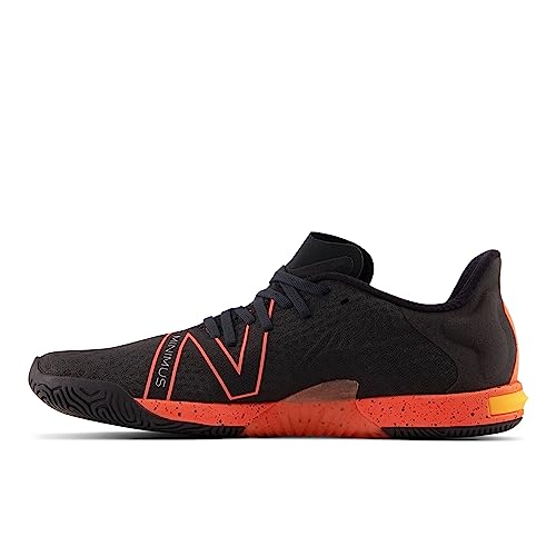New Balance Men's Minimus TR BOA V1 Cross Trainer, Blacktop/Blaze Orange, 10.5 M