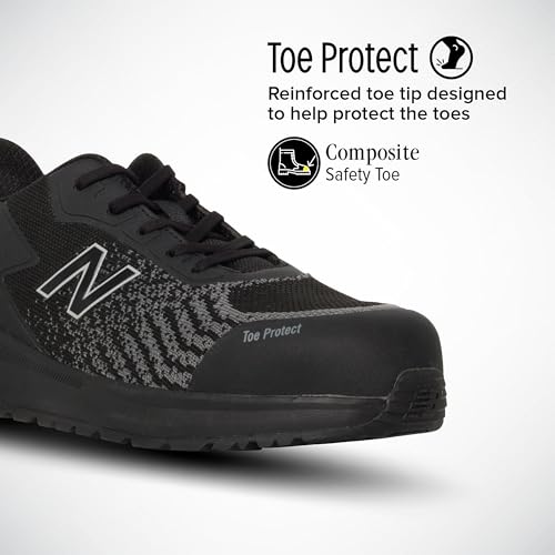 New Balance Composite Toe Safety Shoe for Men Speedware - Slip Resistant in Puncture Resistant alternate view 3