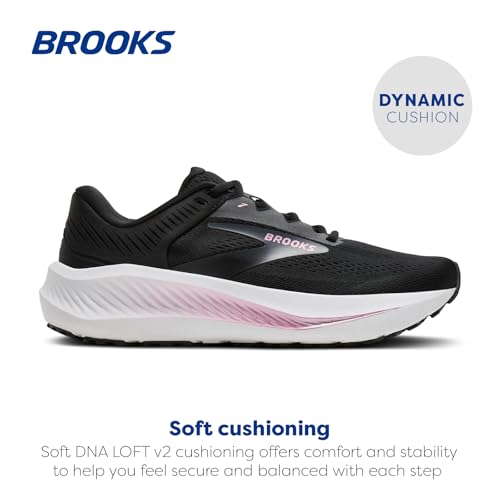 Brooks Women’s Anthem 8 Neutral Running Shoe - Black/Ebony/Metallic - 9.5 Medium
