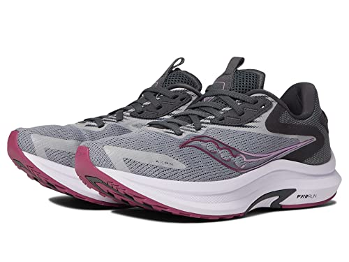 Saucony Women's AXON 2 Running Shoe, Shadow/Quartz, 6.5