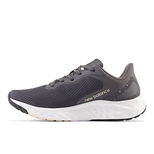 New Balance Women's Fresh Foam Arishi V4 Running Shoe, Magnet/Team Cream/Light Gold Metallic, 6.5 Wide