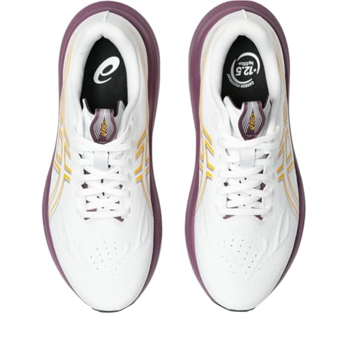 ASICS Women's GT-2000 14 Running Shoes, 6, White/YAMABUKI