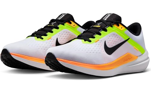 Nike Winflo 10 shoes code DV4022-101, White Black Orange Yellow, 14 US