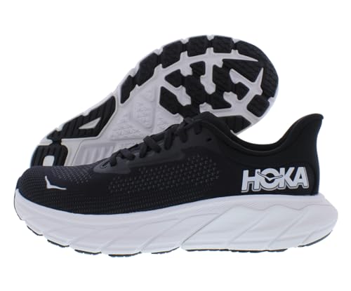 HOKA ONE ONE Arahi 7 Wide Womens Shoes Size 9.5, Color: Black/White
