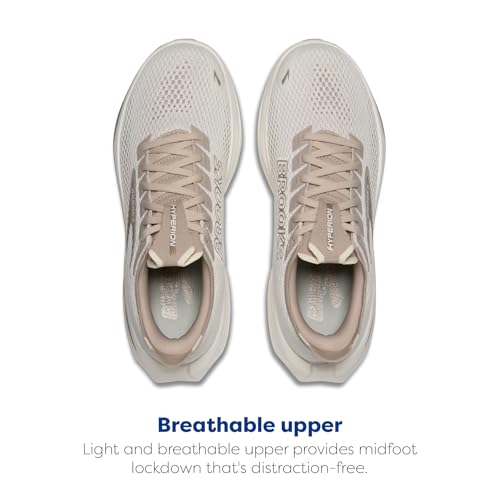 Brooks Women’s Hyperion 3 Neutral Running Shoe - Coconut/Bronze/Mushroom - 6.5 Medium