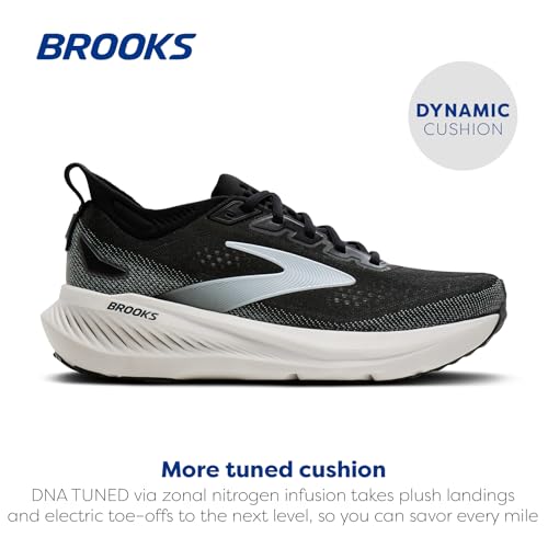 Brooks Men’s Glycerin 23 Neutral Running Shoe - Black/Grey/White - 11 Medium