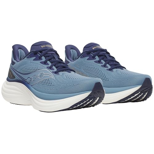 Saucony Men's Triumph 24 Sneaker, Windward/Naval, 10.5 Wide
