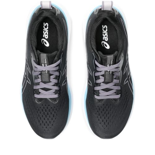 ASICS Women's GLIDERIDE MAX Running Shoe, 10, Black/Carrier Grey