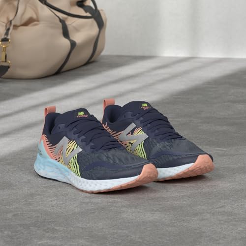 New Balance Women's Fresh Foam Tempo V1 Running Shoe, Natural Indigo/Ginger Pink/Lemon Slush, 8 M US