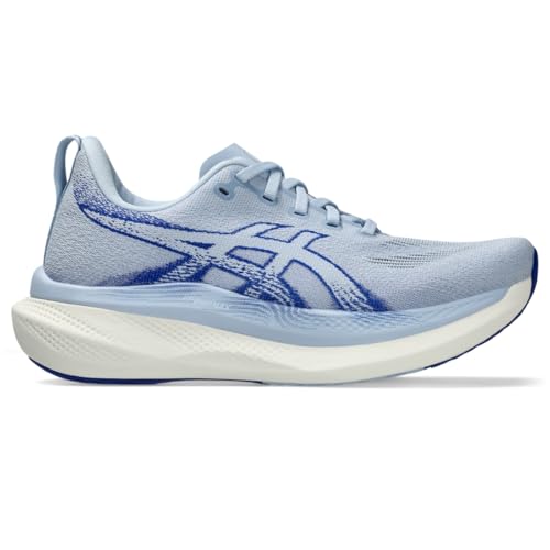 ASICS Women's GLIDERIDE MAX 2 Wide Running Shoes, 8.5, Solid AIR/Prussian Blue