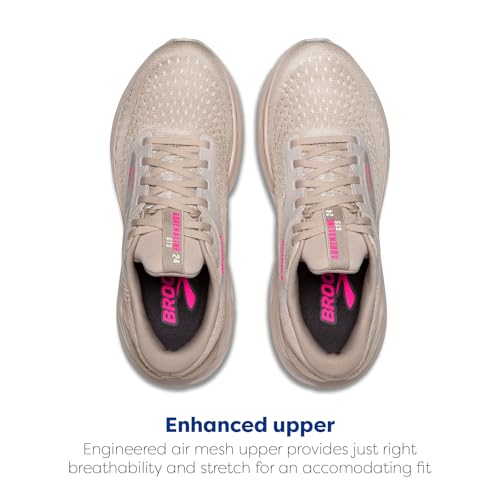 Brooks Women’s Adrenaline GTS 24 Supportive Running Shoe - Chateau Grey/Coconut/Pink - 11 Medium - alternate view 4