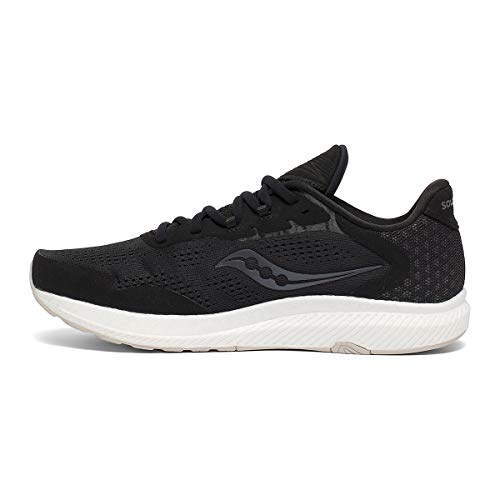 Saucony Men's Freedom 4 Running Shoe, Black/Stone, 11