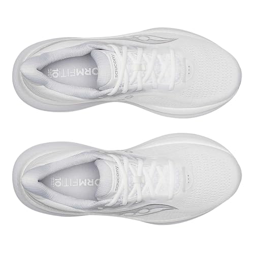 Saucony Men's Triumph 23 Sneaker, White/Cloud, 12