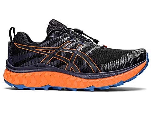 ASICS Men's Trabuco Max Running Shoes, 10.5, Black/Shocking Orange