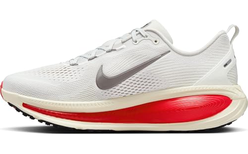 Men's Nike Vomero 18 (Platinum Tint/Metallic Pewter-Siren Red)
