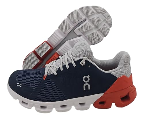 On Cloudflyer Mens Shoes Size 9.5, Color: Navy/Orange-Blue