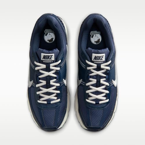 Nike Zoom Vomero 5 SE Men's Shoes (Blue Void/Midnight Navy/Light Orewood Brown/Metallic Silver) Size 9.5