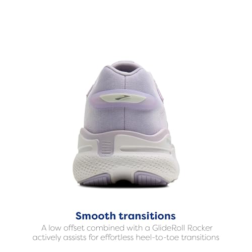 Brooks Women's Defyance Max Neutral Running & Walking Shoe - Lavender/Silver/White - 8 Medium