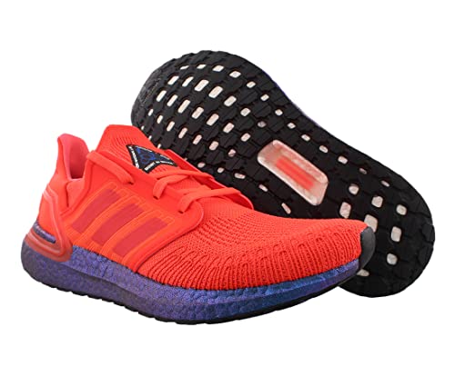 Adidas Men's Ultraboost 20, Solar Red/Solar Red/Boost Blue Violet Metallic, 10.5