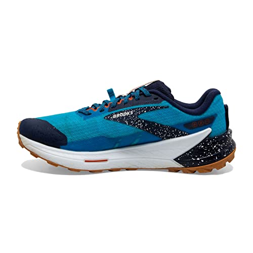 Brooks Men's Catamount 2 Trail Running Shoe - Peacoat/Atomic Blue/Rooibos - 9.5 Medium