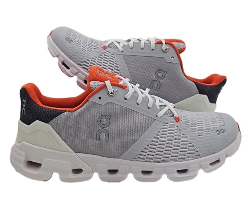 On Cloudflyer Mens Shoes Size 9.5, Color: Glacier/Flame-Off-White
