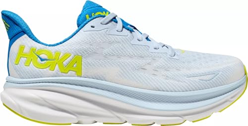 Hoka Men's Clifton 9 Sneaker, Ice Water/Evening Primrose, Men's US Size 11.5