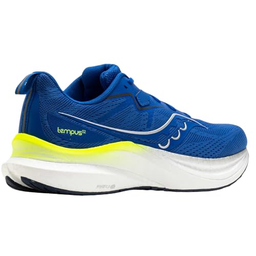 Saucony Men's Tempus 2 Sneaker, Lapis/White, 10