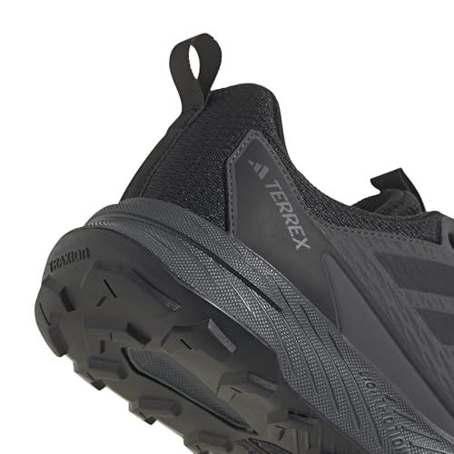 Adidas Mens Terrex Tracefinder 2 Trail Running, Black/Black/Grey, 9.5
