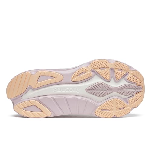 Saucony Women's Hurricane 24 Sneaker, Cloud/Bloom, 8.5