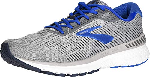 Brooks Mens Adrenaline GTS 20 Running Shoe - Grey/Blue/Navy - D - 11.0
