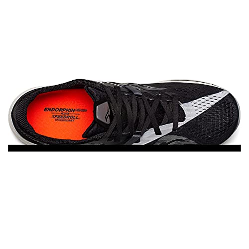 Saucony Men's Endorphin Pro 2 Running Shoe, Black/White, 14