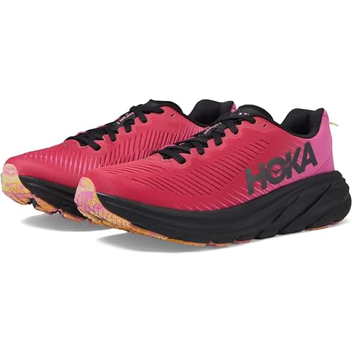 HOKA ONE ONE Womens Rincon 3 Running Shoes (Raspberry/Strawberry, US Footwear Size System, Adult, Men, Numeric, Med - alternate view 3