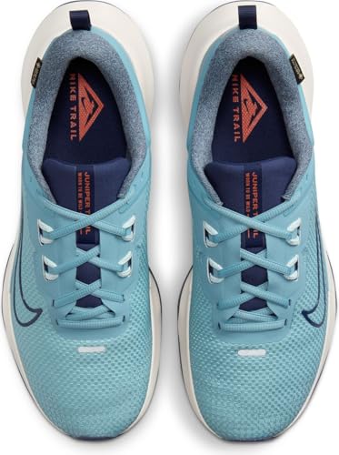 Nike Juniper Trail 2 GTX V2 Mens Running Trainers HM9734 Sneakers Shoes (UK 10.5 US 11.5 EU 45.5, Denim Turquoise Midnight Navy 402)