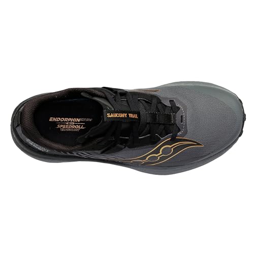 Saucony Women's Endorphin Edge Sneaker, Black/Goldstruck, 9