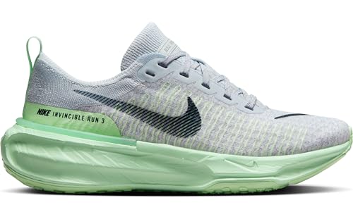 Nike Invincible 3 Women's Road Running Shoes (DR2660-009, Pure Platinum/Cool Grey/Vapor Green/Dark Obsidian) Size 10