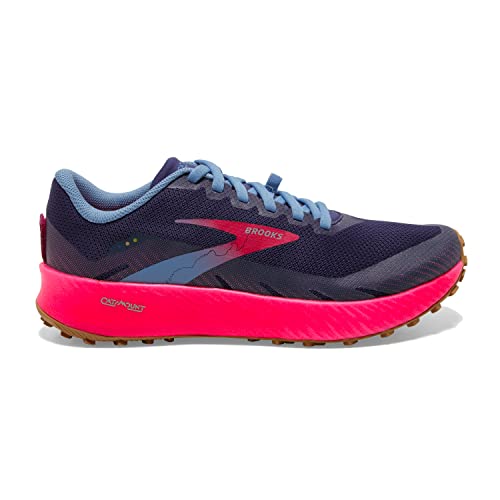Brooks Catamount Women's Trail Running Shoe - Deep Cobalt/Diva Pink/Oyster Mushroom - 12