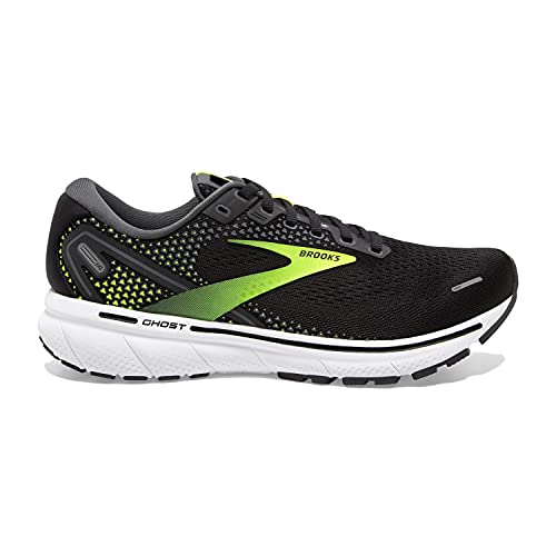 Brooks Men's Ghost 14 Neutral Running Shoe - Black/Pearl/Nightlife - 10 Narrow