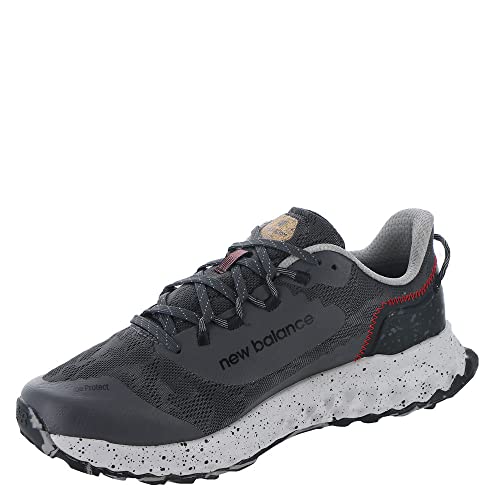 New Balance Men's Fresh Foam Garoe V1 Trail Running Shoe, Magnet/True Red/Black, 10.5 M