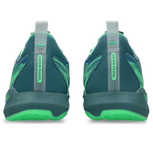 ASICS Men's SONICSMASH FlyteFoam Tennis Shoes, 8.5, SABA Blue/Vital Green