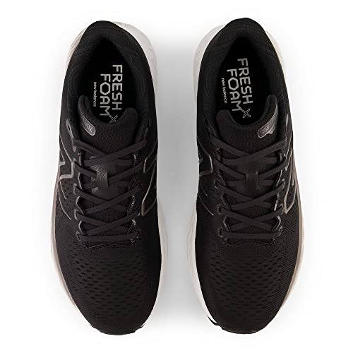 New Balance Men's Fresh Foam X EVOZ V3 Running Shoe, Black/Silver Metallic, 8.5 Wide