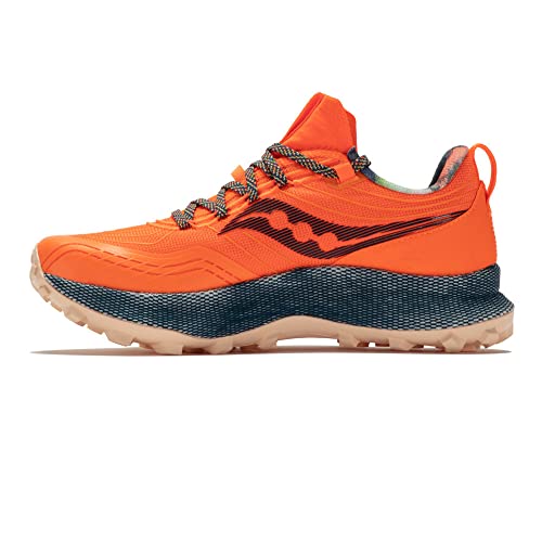 Saucony Mens Endorphin Trail Lugged Sole Hiking Shoes Orange 11 Medium (D)