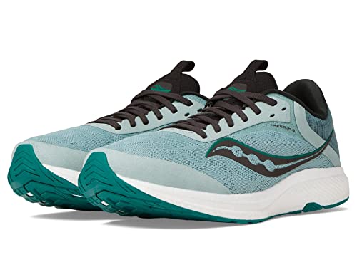 Saucony mens Freedom 5 Running Shoe, Slate/Black, 10.5 US
