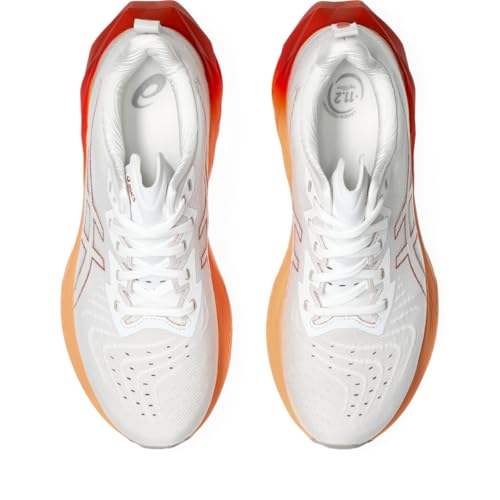 ASICS Men's NOVABLAST 4 Running Shoes, 13, White/Moonrock