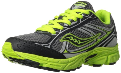 Saucony Boys Cohesion 7 Lace Running Shoe (Little Kid/Big Kid),Grey/Silver,13 M US Little Kid