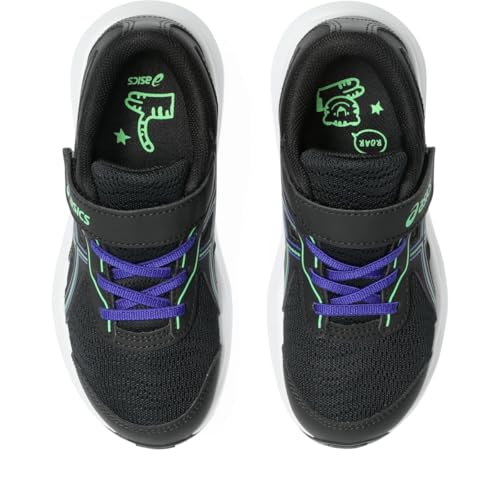 ASICS Kid's Contend 9 Pre-School Running Shoes, K13, Black/Vital Green
